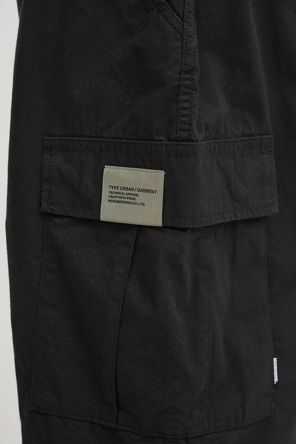 Pamučne kratke hlače NEIGHBORHOOD bdu short pants crna 251SPNH.PTM05