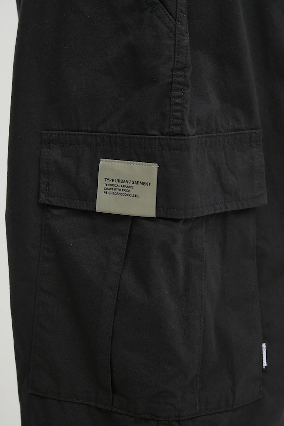 Pamučne kratke hlače NEIGHBORHOOD bdu short pants crna 251SPNH.PTM05