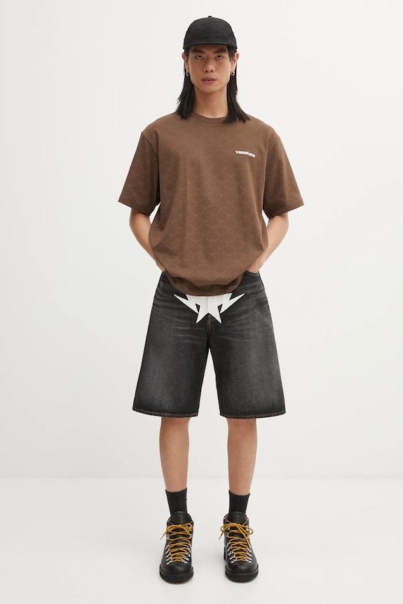 Хлопковые шорты A Bathing Ape Twin Sta 001DSL301004M чёрный