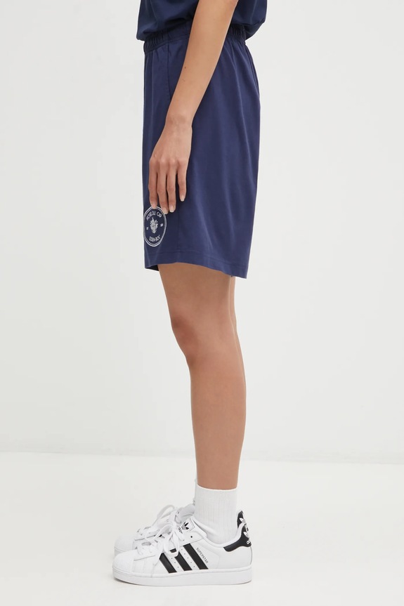 Bavlněné šortky Sporty & Rich Eden Crest Embroidered Gym námořnická modř SH03960666BL106