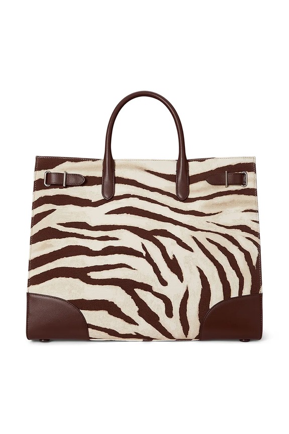 Torba Lauren Ralph Lauren bez remena smeđa 431942187