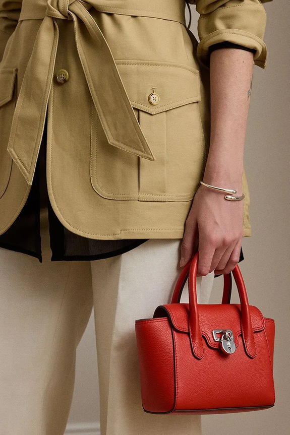 Δερμάτινη τσάντα Lauren Ralph Lauren 431969349