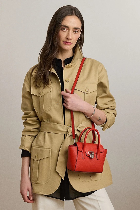 Δερμάτινη τσάντα Lauren Ralph Lauren 431969349