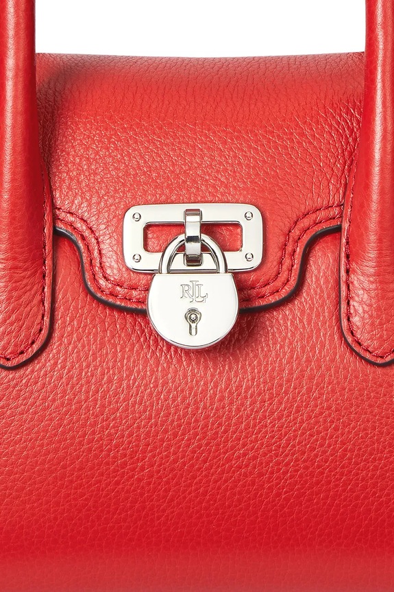 Δερμάτινη τσάντα Lauren Ralph Lauren 431969349 πορτοκαλί