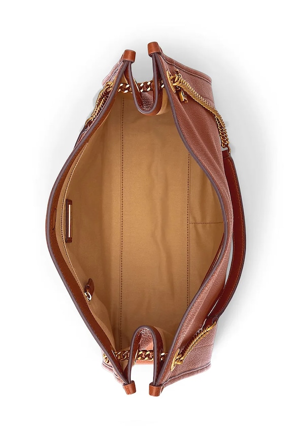 Lauren Ralph Lauren poșetă de piele maro 431969352