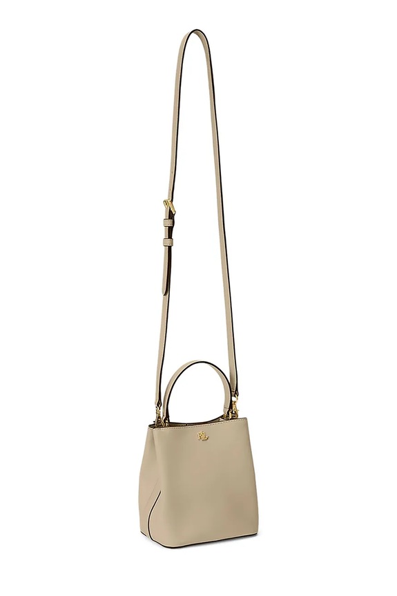 Αξεσουάρ Lauren Ralph Lauren σάκος γυναικείος δερμάτινος 431969365 μπεζ