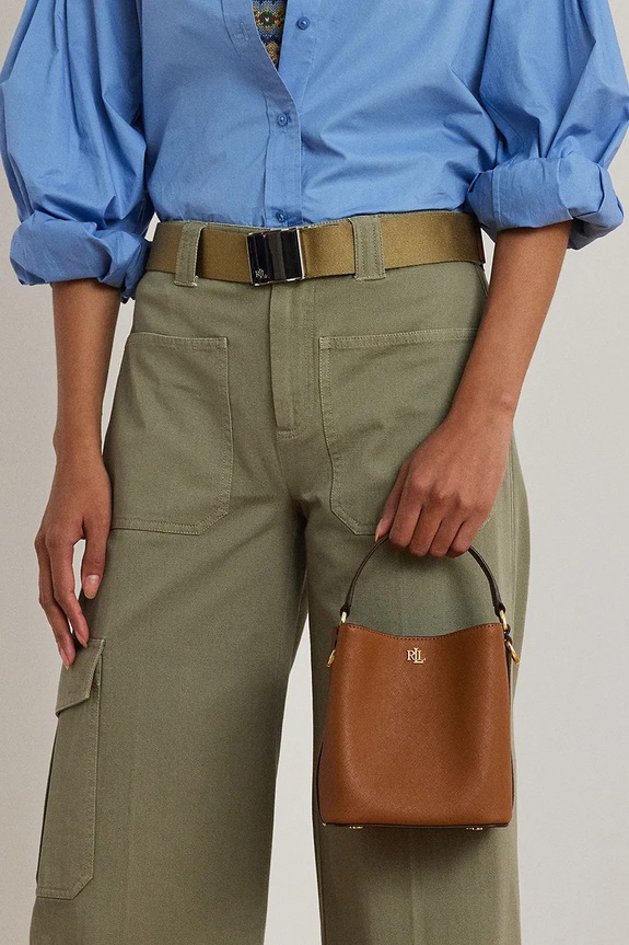 Lauren Ralph Lauren torebka worek damska skórzana 431969365