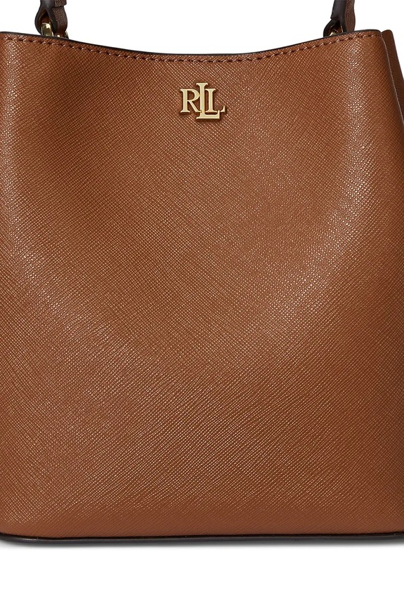 Lauren Ralph Lauren torebka worek damska skórzana 431969365 brązowy