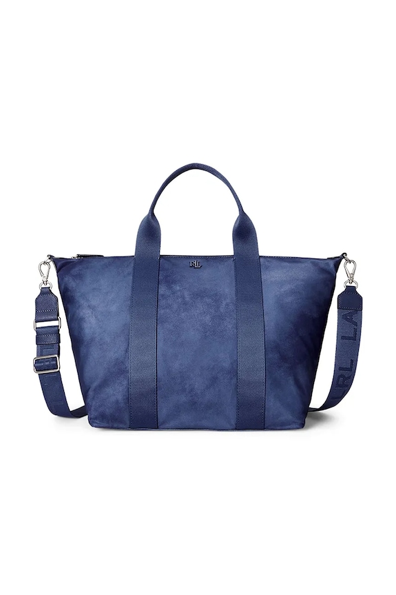 Lauren Ralph Lauren torebka mieści A4 niebieski 431970158
