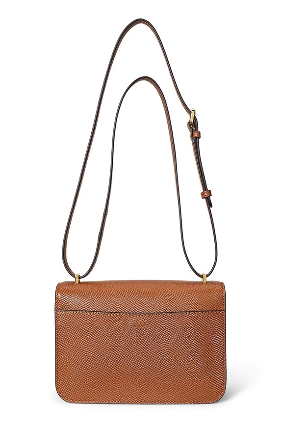 Accessori Lauren Ralph Lauren borsa a mano in pelle 431974272 marrone