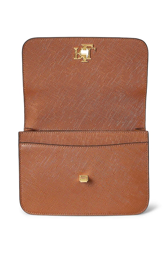 Lauren Ralph Lauren borsa a mano in pelle marrone 431974272