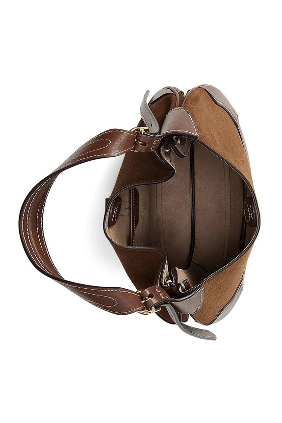 Polo Ralph Lauren mala torba hobo ženska kožna 428945972 smeđa