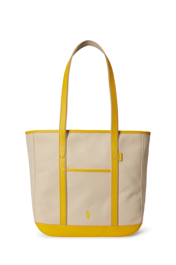 Polo Ralph Lauren torebka skóra licowa beżowy 428968158