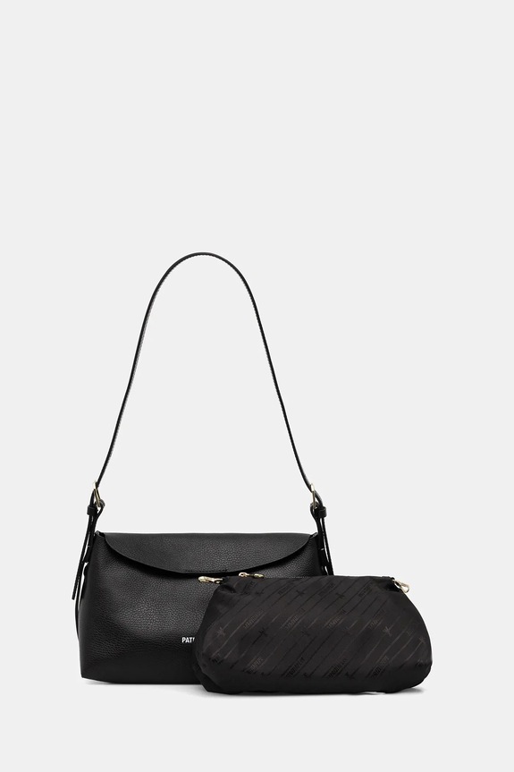 Patrizia Pepe geantă de piele uni negru 8B0256.L148