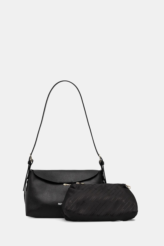 Patrizia Pepe geantă de piele uni negru 8B0256.L148