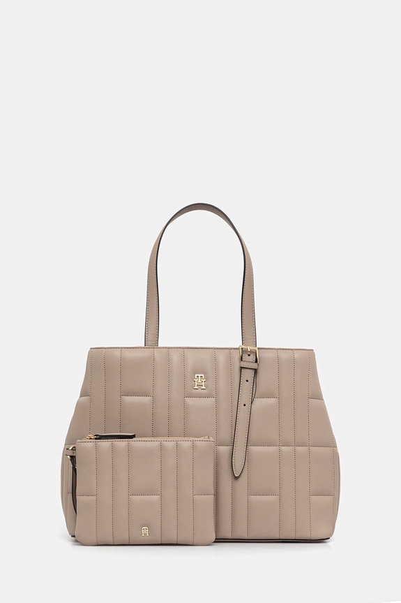 Tommy Hilfiger torebka mieści A4 brązowy AW0AW17452