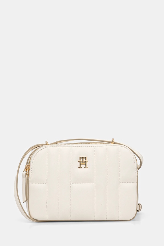 Tommy Hilfiger torebka nie mieści A4 beżowy AW0AW17453