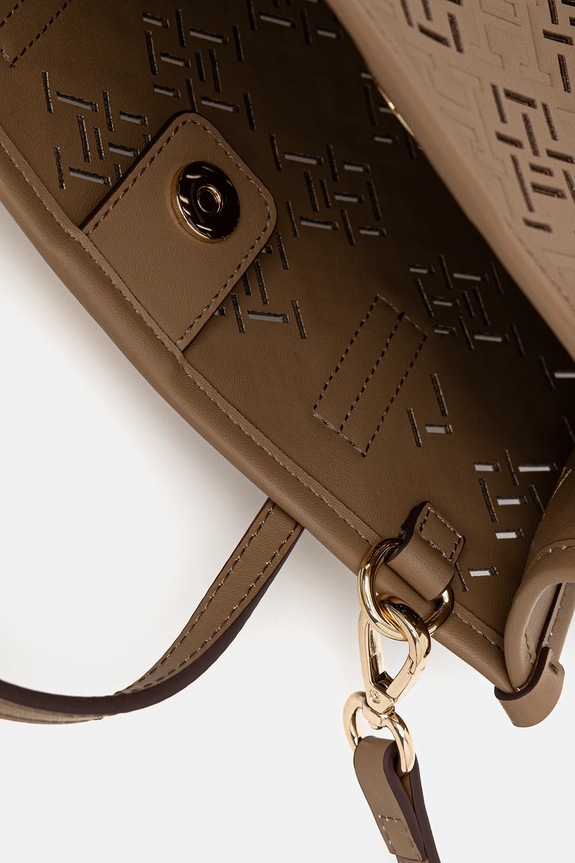 Kabelka Tommy Hilfiger AW0AW17500 béžová