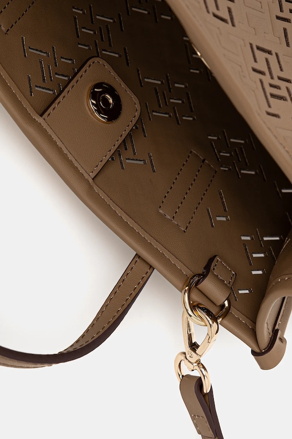 Kabelka Tommy Hilfiger AW0AW17500 béžová