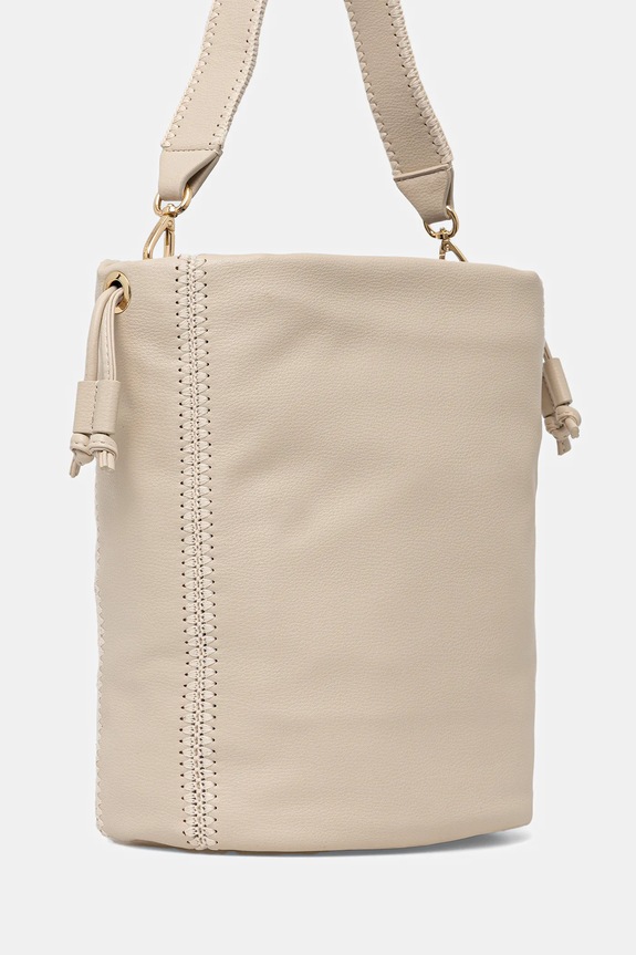 Accessori Tommy Hilfiger borsa a mano in pelle AW0AW17540 beige