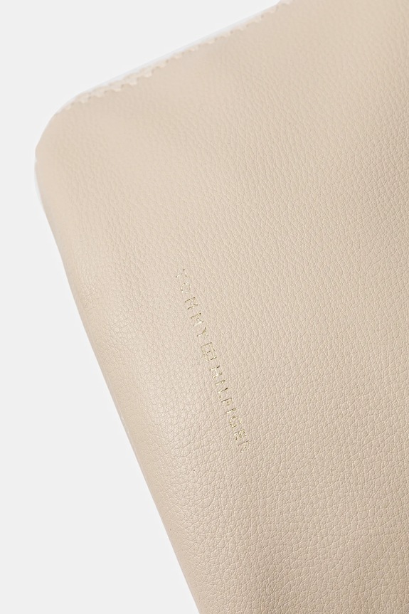 Tommy Hilfiger borsa a mano in pelle beige AW0AW17540