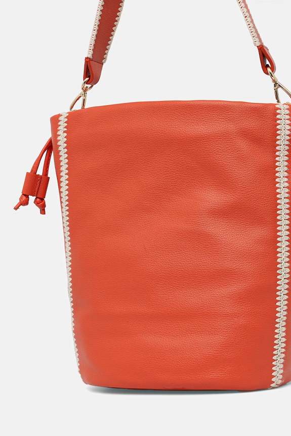 Accessori Tommy Hilfiger borsa a mano in pelle AW0AW17540 arancione