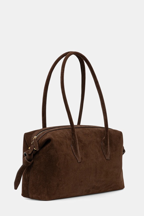 Yuzefi torebka zamszowa BRIOCHE DUFFLE YUZPF25.HB.BD.S004 brązowy AA00