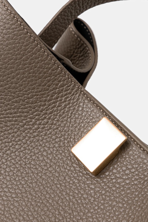 Yuzefi leather handbag GYOZA YUZSS25.HB.GZ.L052 gray