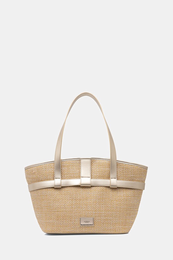 Τσάντα Morgan χωράει Α4 μπεζ 2PIA