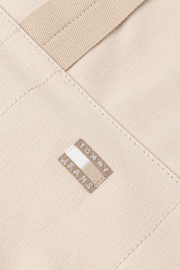 Tommy Jeans geantă de bumbac bej AW0AW17542