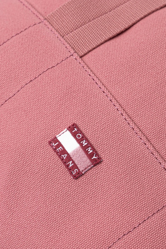 Bavlněná kabelka Tommy Jeans růžová AW0AW17542