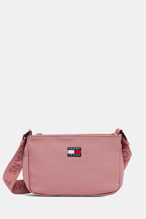 Τσάντα Tommy Jeans απλικέ πορτοκαλί AW0AW17544