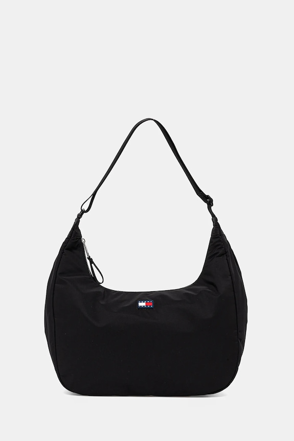 Torbica Tommy Jeans Našitek črna AW0AW17569