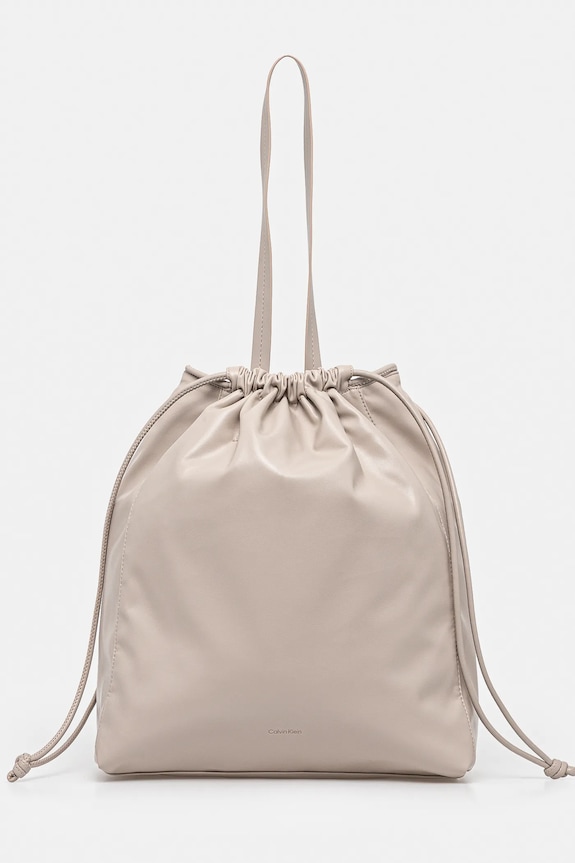 Calvin Klein torebka mieści A4 beżowy LV04K3159G