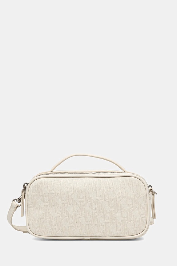 Kabelka Calvin Klein hladký béžová LV04K3185G