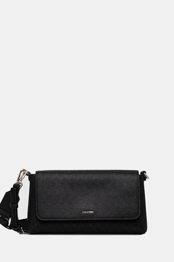 Calvin Klein torebka nie mieści A4 czarny LV04F3101G