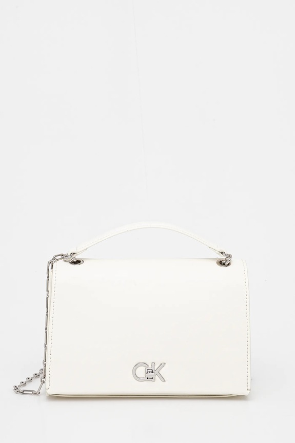 Calvin Klein torebka nie mieści A4 biały LV04F3104G