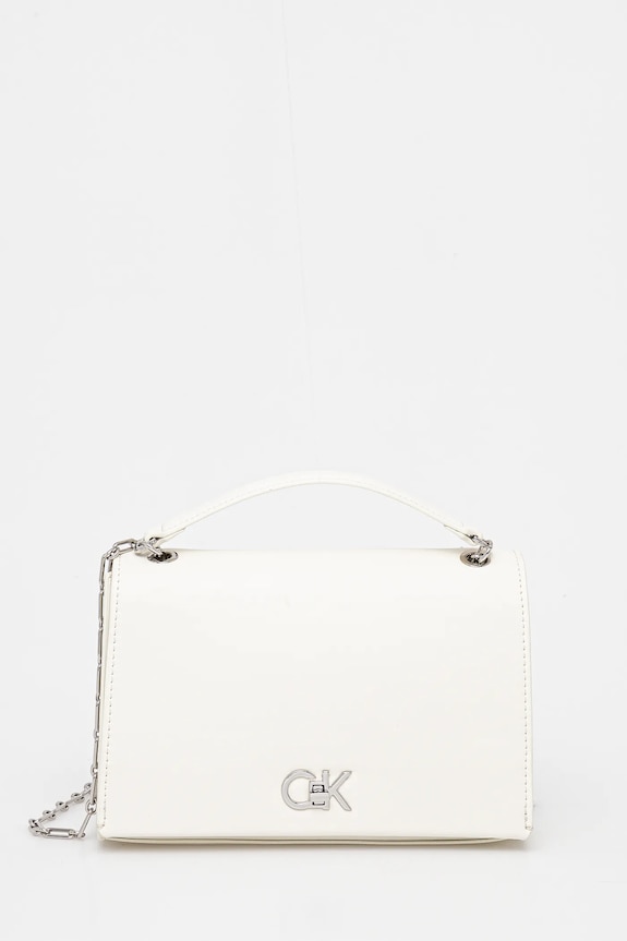 Calvin Klein torebka nie mieści A4 biały LV04F3104G