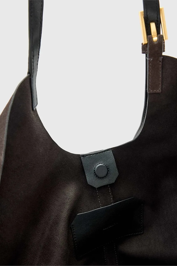 AllSaints kabelka typu shopper dámska semišová ARA hnedá W338XC
