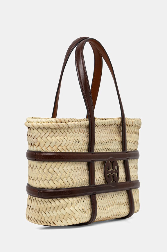 Τσάντα παραλίας Tory Burch Ella Straw Ella 169218.902 μπεζ AW25