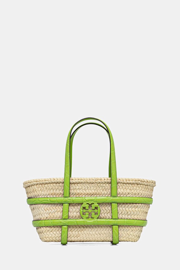 Tory Burch geantă de rafie Ella uni bej 169396.300