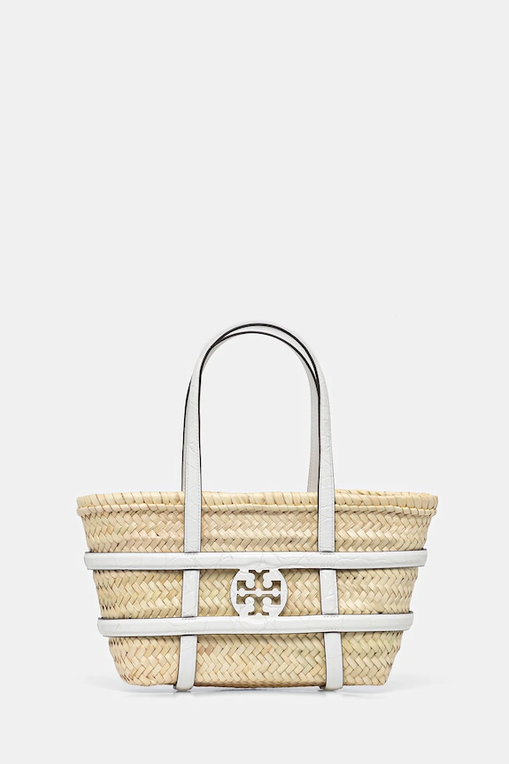 Tory Burch coș de plajă Ella incape in A4 bej 169398.100