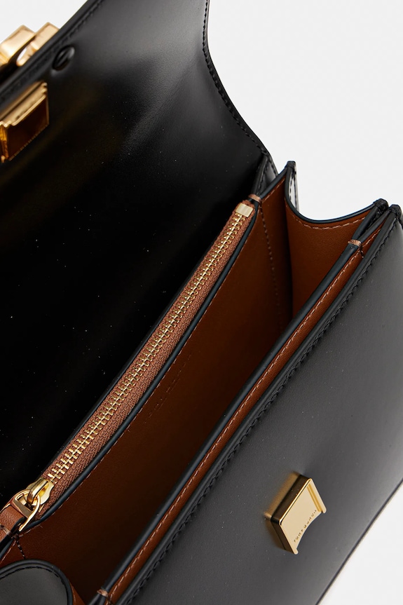 Kožená kabelka Tory Burch Eleanor 166169.001 čierna