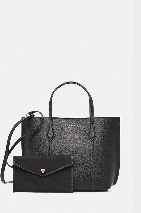 Tory Burch torebka skórzana Perry skóra licowa czarny 174234.001