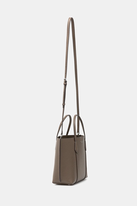 Tory Burch torebka skórzana Perry 174234.250 brązowy AW25