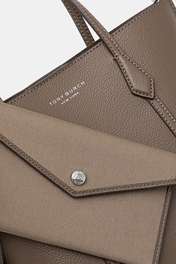 Tory Burch torebka skórzana Perry 174234.250 brązowy