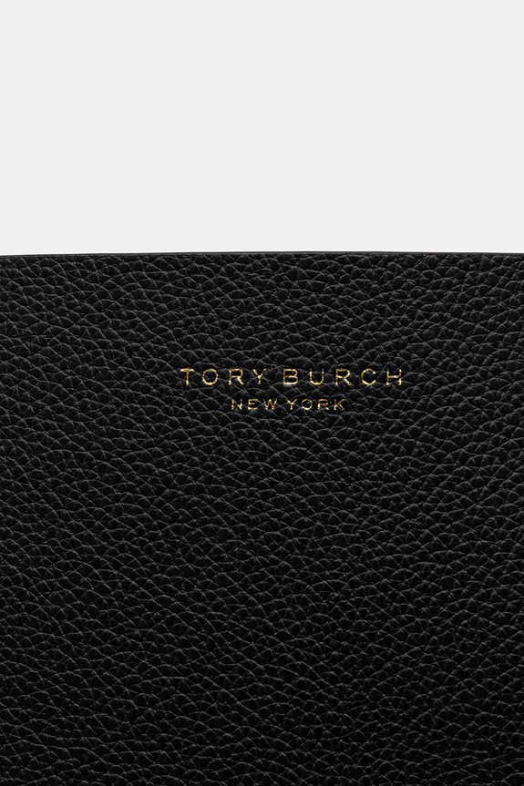Tory Burch poșetă de piele Perry 169476.001 negru AW25
