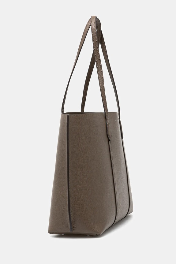 Tory Burch poșetă de piele Perry 169476.250 bej AW25