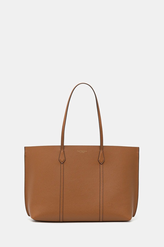 Usnjena torbica Tory Burch Perry Ustreza A4 rjava 177235.200