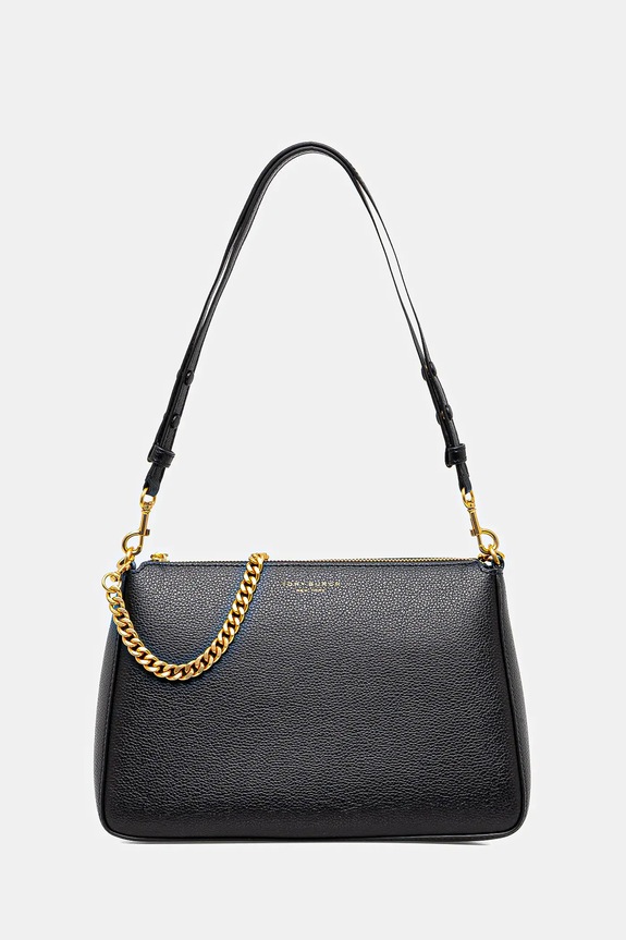 Kožená kabelka Tory Burch Perry přírodní kůže černá 175544.001